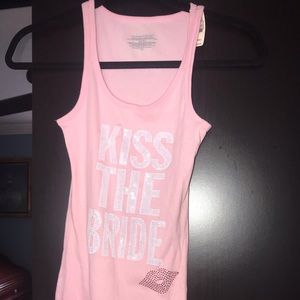 Victoria Secret. Bride. Tank. NWT. Pink.